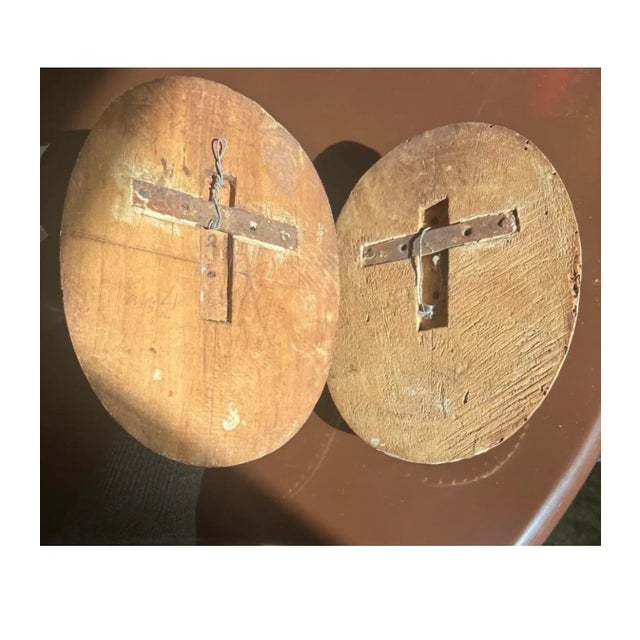 Antique Italian Carved Wood Candle Sconce Pair Figurative Gold For Sale - Image 10 of 10