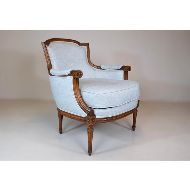 French Bergere Armchairs by Baker Furniture For Sale - Image 9 of 12