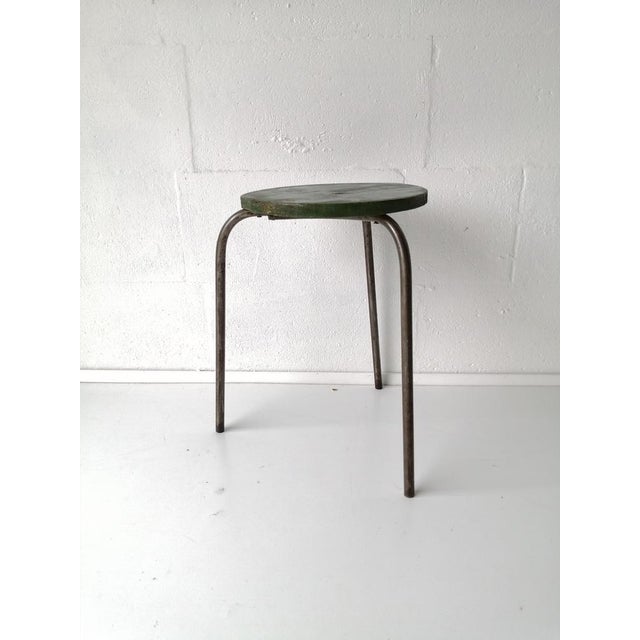 Vintage Industrial Black Stool For Sale - Image 12 of 18