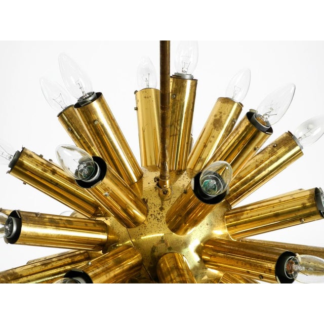 Space Age Brass Ceiling Lamp from J.T. Kalmar, 1960s For Sale - Image 9 of 18