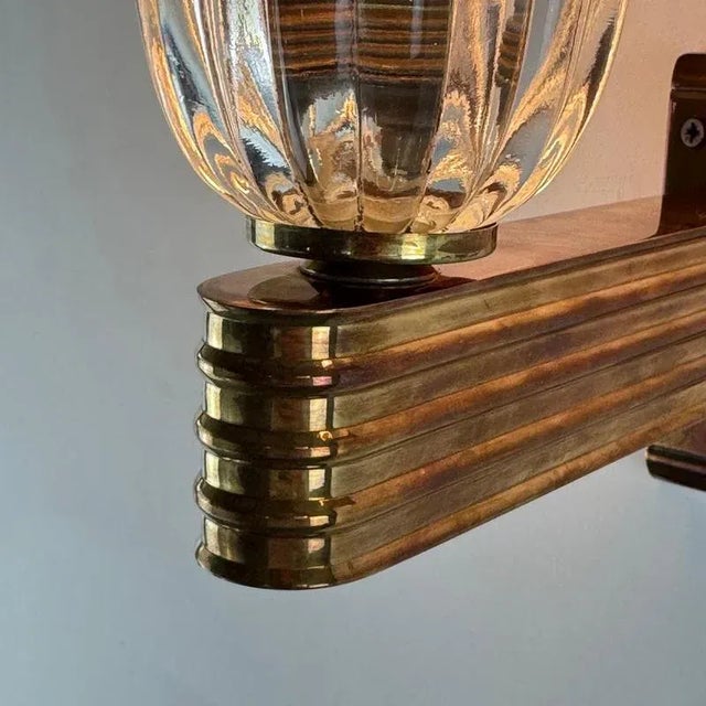 Murano Bellflower Wall Sconces by Ercole Barovier for Barovier & Toso, 1940s, Set of 2 For Sale - Image 15 of 17