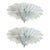 Glass Venetian Murano Glass Flush Mounts from Simoeng, Set of 2 For Sale - Image 7 of 12