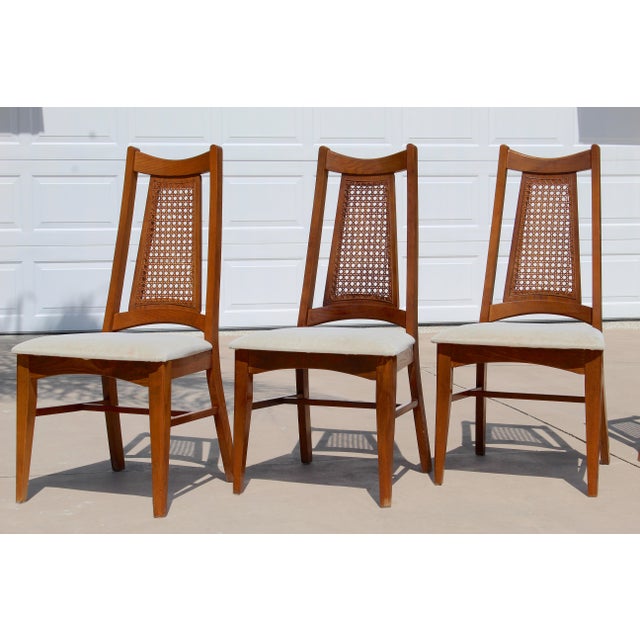 Brown 1960s Liberty Chair Co. Mid-Century Modern Cane Back Dining Chairs – Set of 6 For Sale - Image 8 of 18