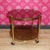Hollywood Regency Brass & Glass Tea Cart For Sale - Image 5 of 10