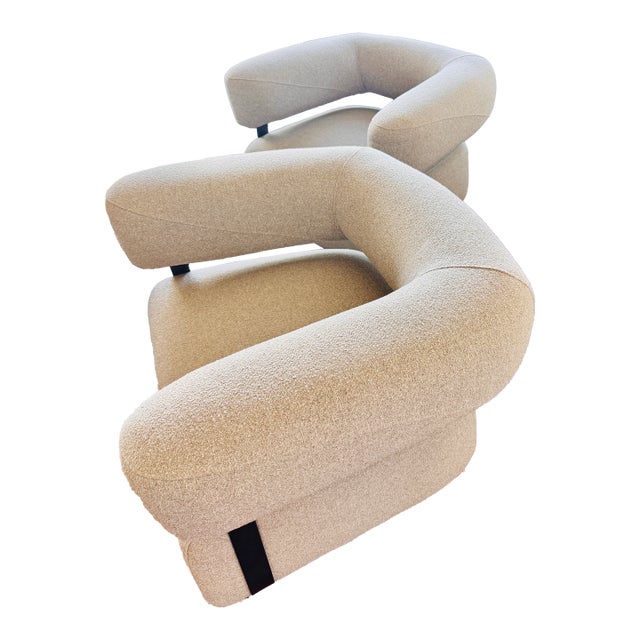 Four Hands (2) Swivel Chairs - Silver Performance Fabric For Sale