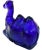 Gorgeous and heavy midcentury cobalt blue glass art candy dish with exquisite camel details and ornate texture. This...