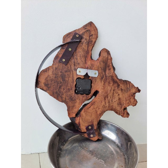Moonlight Reverie – One-of-a-Kind Handcrafted Driftwood Wall Clock Sculpture For Sale - Image 14 of 18