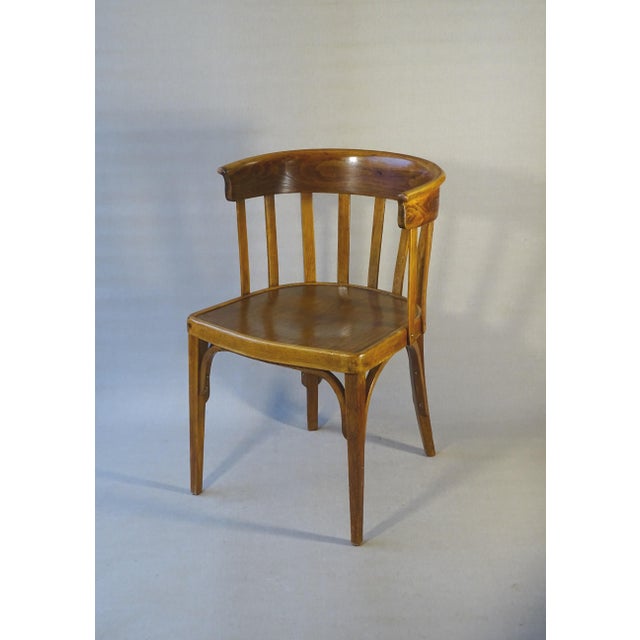 Art Deco Armchair in Curved Wood from Horgen-Glarus Switzerland, 1925 For Sale - Image 11 of 11