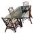 1970s Lexington Palm Beach Style Rattan Dining Table For Sale