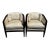 Late 20th Century Pair of Art Deco Style Tub Chairs With Loose Cushions For Sale