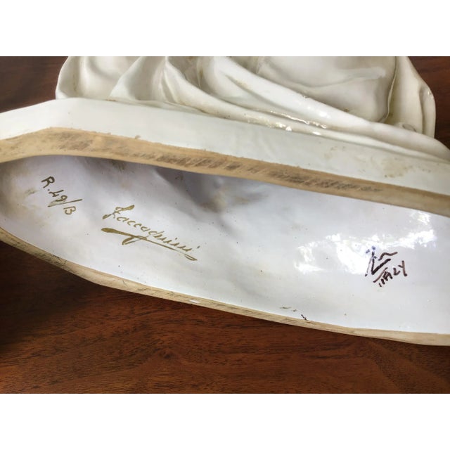 1950s Zaccagnini Italian Pottery Roman Greek Figural Candle Holders - a Pair For Sale - Image 10 of 11