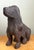 Vintage Carved Wood Dog Sculpture For Sale - Image 4 of 16