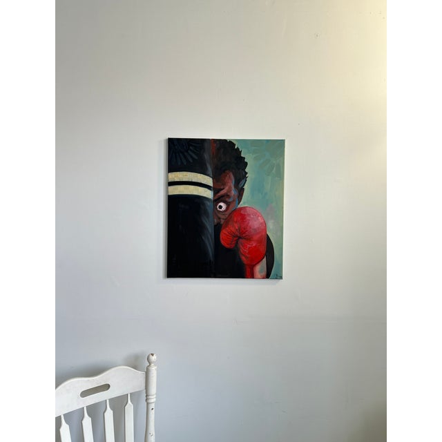 Resilience, Oil and Marker on Canvas, Seromo Okoro (2025) For Sale - Image 4 of 4