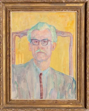 Joseph Solman John Begg Sr., Expressionist Portrait by Joseph Solman circa 1960