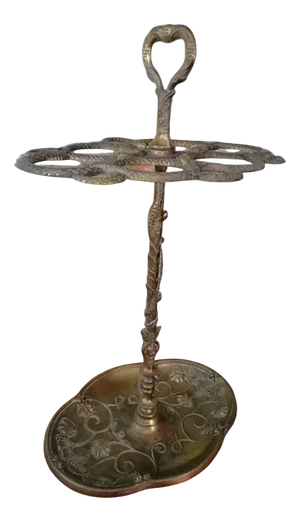 Bronze Umbrella Stand with Snakes