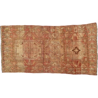 Distressed Vintage Turkish Gallery Rug - 6'6 X 13' For Sale