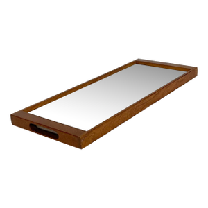 Reversible Serving Tray Attributed to Finn Juhl, White/Brown 1960s Mid Century Modern