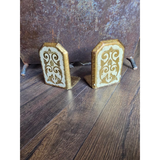 Vintage Florentine Bookends For Sale - Image 12 of 12
