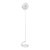 Postmodern White Enameled Metal Floor Lamp For Sale