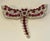 Natural 20 Ct Burma Ruby & 10 Ct Diamond Butterfly 18 Kt White Gold Pin/Brooch For Sale In New York - Image 6 of 18