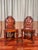 This pair of antique 19th Century English Regency-style Hall chairs are made of solid mahogany, are in mint condition and...