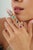 1.38ct Aquamarine & Diamond Vintage Statement Ring in 14k White Gold Size 4 For Sale - Image 9 of 18