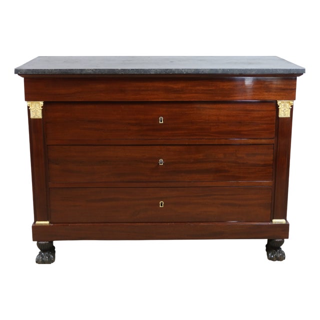 Mahogany Chest of Drawers from Jean Baptiste Gamichon For Sale