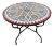 40" Chelhawiya Multi-Color Mosaic Dining Table For Sale