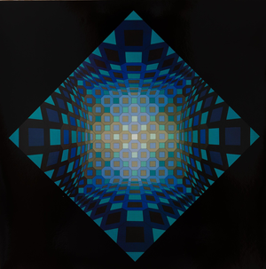 Victor Vasarely, OKTA STRI, Etching