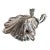 1950s Spanish Sterling Silver Pinch Salt Cellar With Spoon For Sale