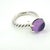 Traditional 1990s David Yurman Amethyst Ring Size 7 Silver Estate For Sale - Image 3 of 5