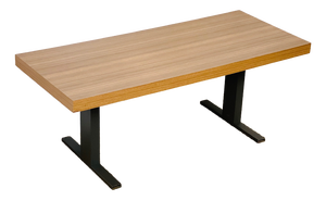 Vintage Lift-Top Coffee Table in Formica and Black Metal, 1970s