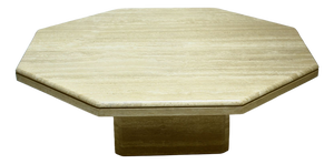 Vintage Italian Travertine Coffee Table, 1970s