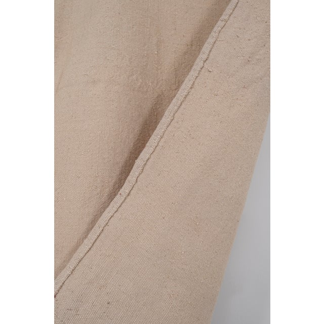 Turkish Organic Hemp Sisal Kilim Rug 4'3'' X 9'5'' For Sale - Image 4 of 5