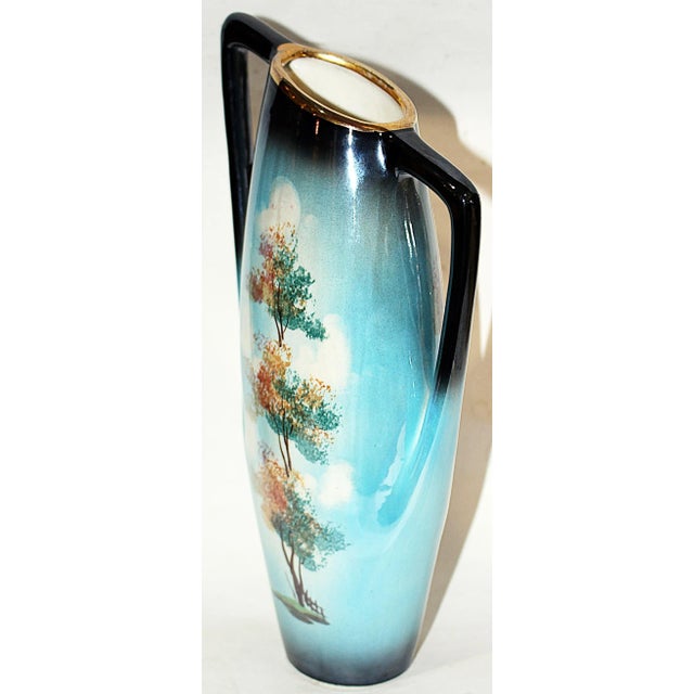Italian Mid-Century Iridescent Vase For Sale - Image 4 of 6