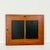 Contemporary 1980s Vintage Boho Chic Arts & Crafts Mahogany Dual Photo Wall Picture Frame. For Sale - Image 3 of 8