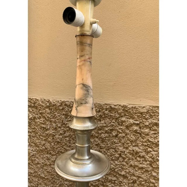 Floor Lamp in Silver by Emanuelli & Pastore for Castaudi & Gautero, 1960s For Sale - Image 9 of 10