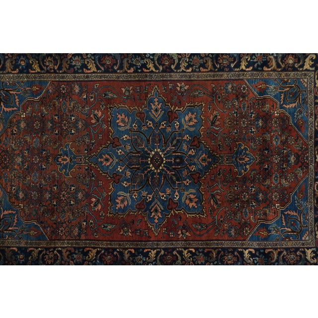1910s Antique Bidjar Rug 4'7'' X 7'0'' For Sale - Image 5 of 11
