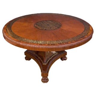 Antique Regency Mahogany Center Table For Sale