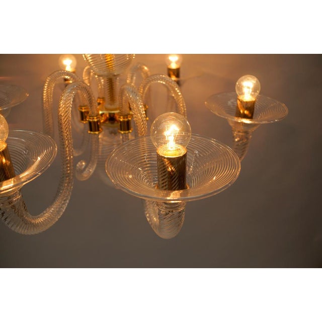Murano Glass Chandelier from Barovier & Toso, Italy, 1990s For Sale - Image 10 of 18
