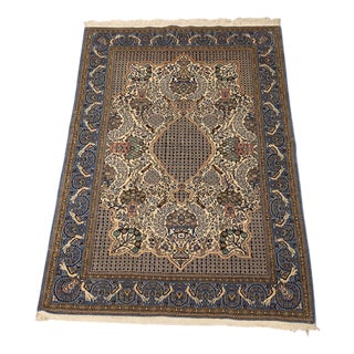 Middle Eastern Kum Rug in Wool For Sale