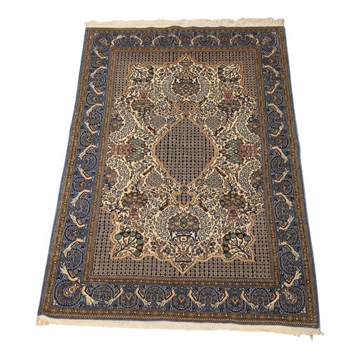 Middle Eastern Kum Rug in Wool For Sale