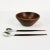 Teak bowl origin Denmark, 1960s. It is characterized by an economical, minimalist form and nice workmanship. Salad cutlery...