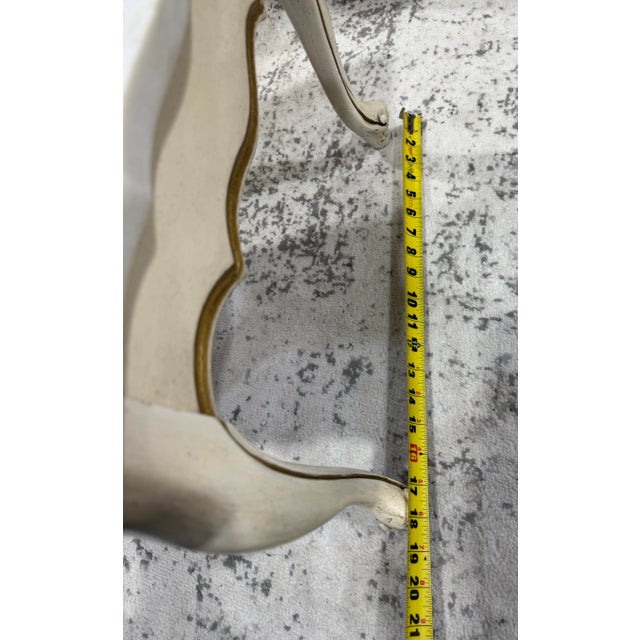 French Louis XV Style Vintage Pair Marble Top Low End Tables For Sale - Image 11 of 11