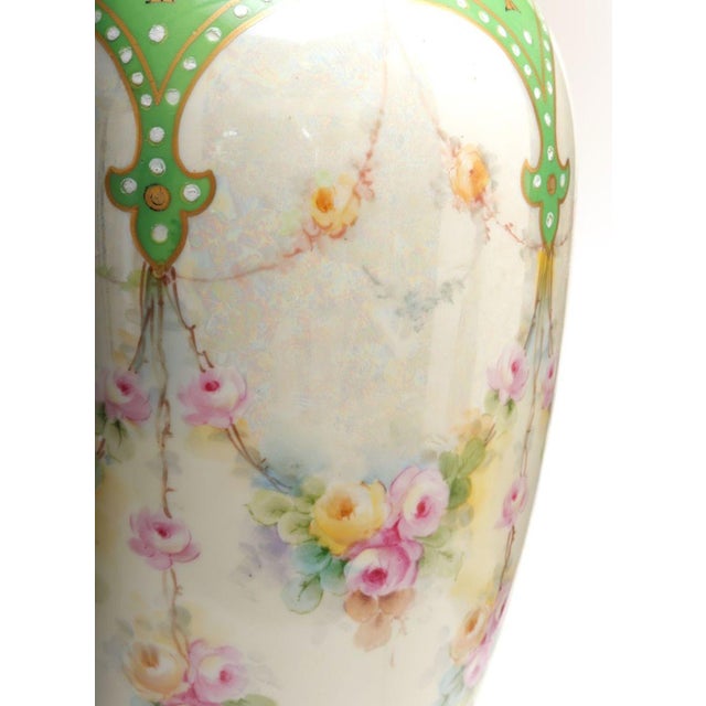 William Guerin & Co. Limoges Porcelain Vase For Sale - Image 4 of 8
