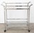 Modern Chrome & Glass 2-Tiered Bar Cart For Sale - Image 12 of 12