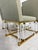 Set of 4 1980s igned Charles Hollis Jones Lucite & Brass Dining Chairs, Metric Line For Sale - Image 12 of 18