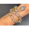 Bochic "Orient" Vintage Sapphire & Ruby Serpent Cuff Set In 18K Gold & Silver For Sale - Image 16 of 18