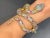Bochic "Orient" Vintage Sapphire & Ruby Serpent Cuff Set In 18K Gold & Silver For Sale - Image 16 of 18
