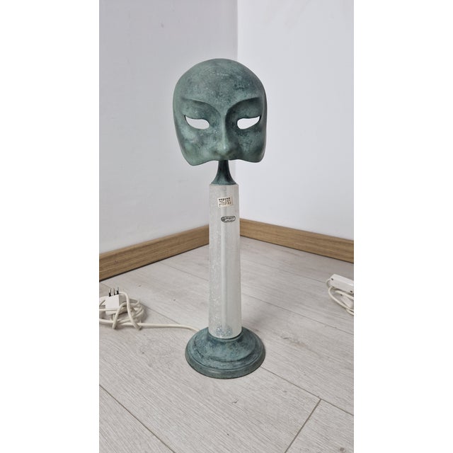 Table Lamp Model in Glass and Bronze by Elin Raaberg Nielsen for Seguso Vetri Darte, 1980s For Sale - Image 3 of 18